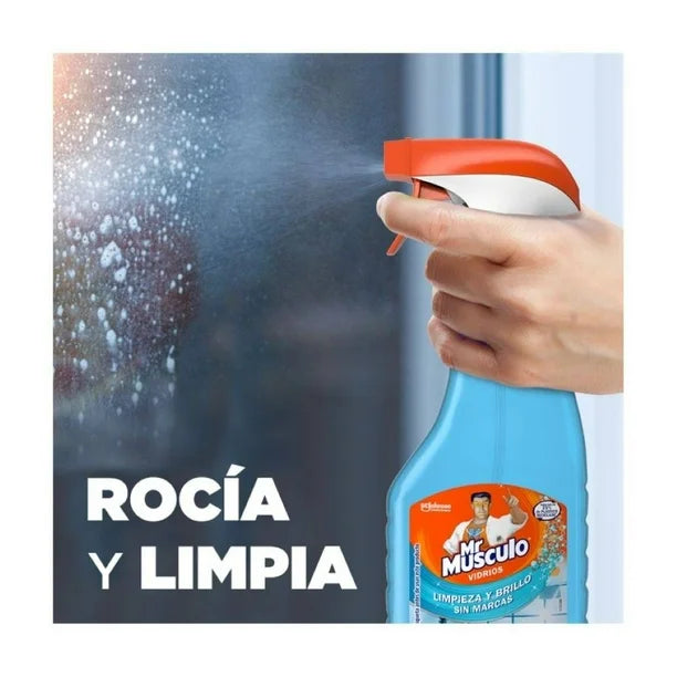 Limpiador  D/Vidrios Mr Musculo 650 Ml