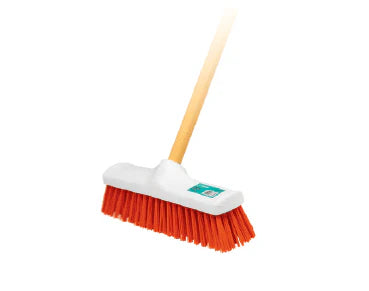 Escoba Cepillo Cerdar Rígidas con Bastón de Madera