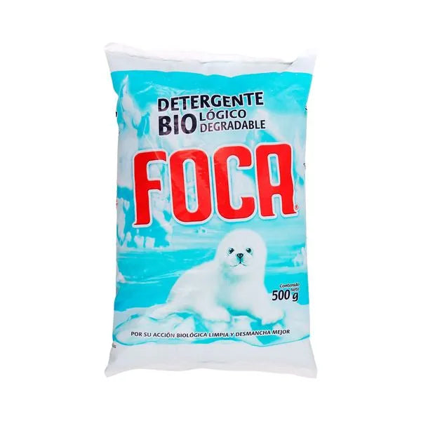 Detergente En Polvo Foca 500 g